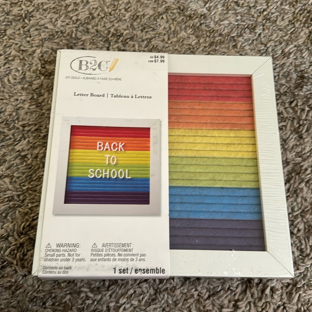 Rainbow Letter Board